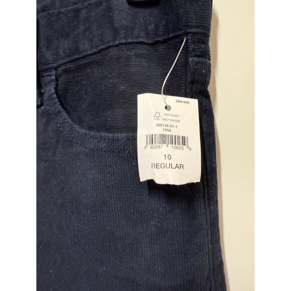 Gap Denim blue/grey Corduroy High Stretch Slim Adjustable Waist Youth 10 Reg - Picture 5 of 5